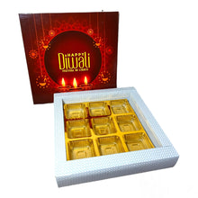 Load image into Gallery viewer, M327 Happy Diwali 9 Cavity Mehroon Chocolate Box 4