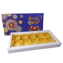 Load image into Gallery viewer, M329 Happy Diwali 10 Cavity Blue Chocolate Box 4