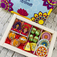 Load image into Gallery viewer, M336 18 Cavity Happy Diwali Yellow Chocolate Box 4