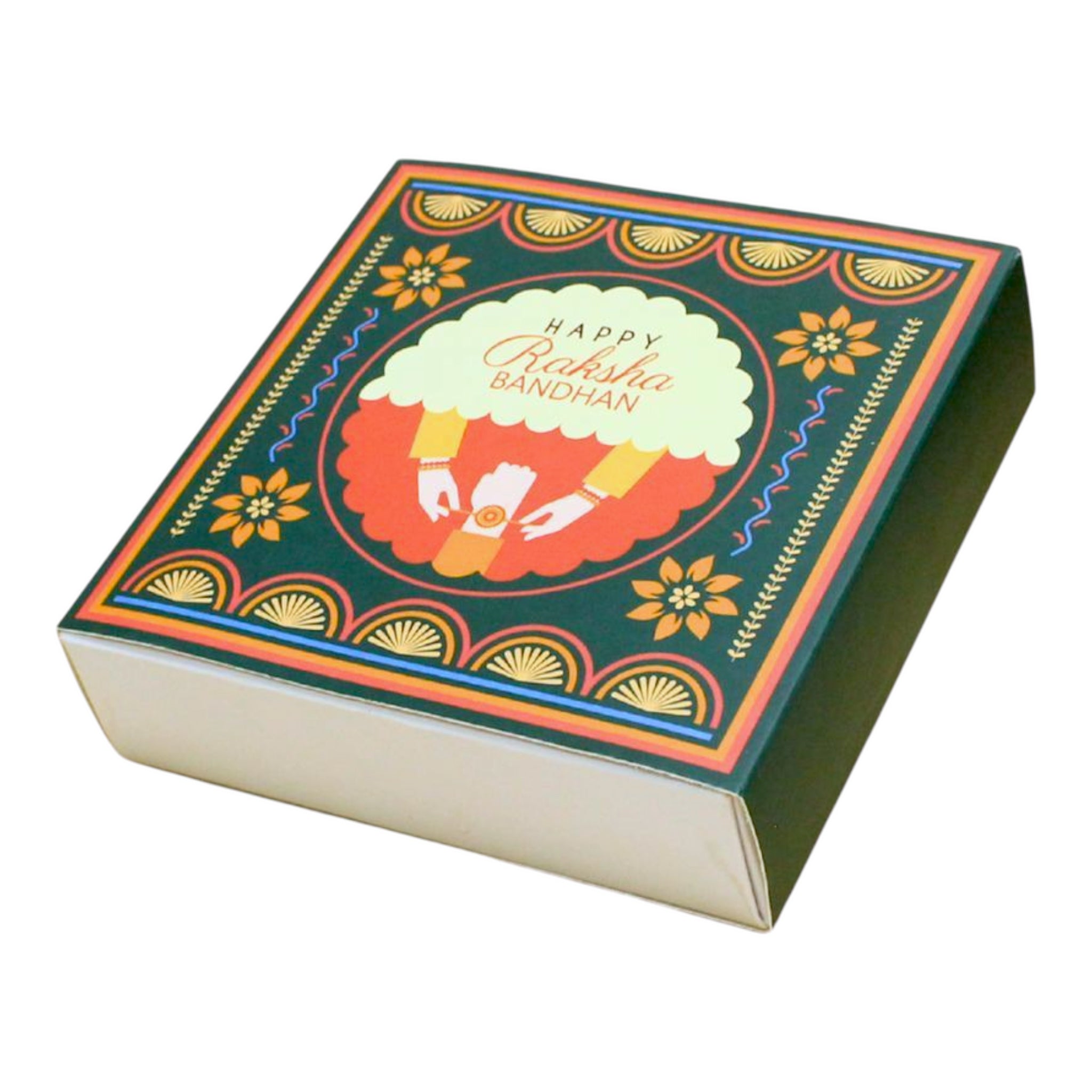 M531 9 Cavity Happy Rakhi Green Chocolate Box – Vinayak De Food Mart