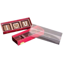 Load image into Gallery viewer, M707 3 Cavity Mehroon Love Chocolate Box