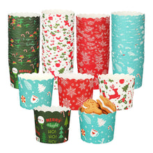 Load image into Gallery viewer, K403 Merry Christmas Hard Paper Muffin Liner 50 Pieces Medium | Random Color & Design