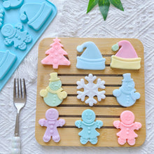 Load image into Gallery viewer, S405 Merry Christmas Winter Wonderland Silicone Chocolate Mould | Candles | Soap | Jelly