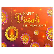 Load image into Gallery viewer, M352 Happy Diwali 12 Cavity Orange Bliss Chocolate Box | Candles