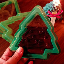 Load image into Gallery viewer, M738 Merry Christmas Tree Green PVC Chocolate Box with Transparent Lid