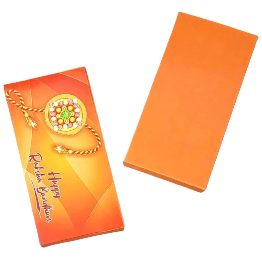M504 Happy Rakhi Orange Bar Box