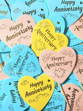 Load image into Gallery viewer, A47 Happy Anniversary Paper Cake Toppers
