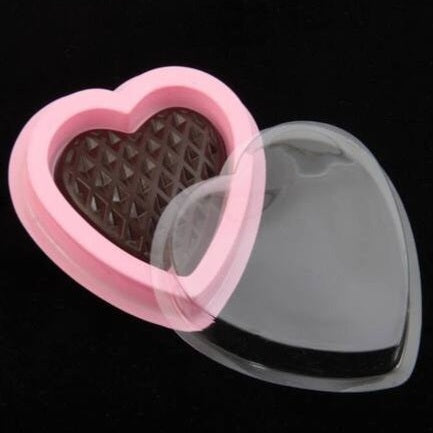 M608 Pink Heart Chocolate Box With Lid