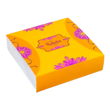 Load image into Gallery viewer, M526 9 Cavity Happy Rakhi Yellow Chocolate Box
