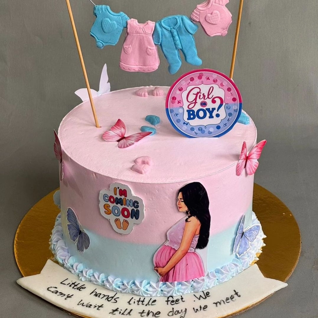 A214 Baby Shower Cake Toppers Paper Theme Toppers Set