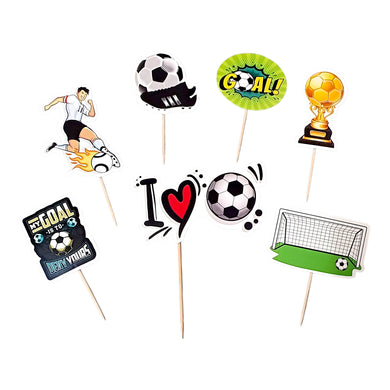 A235 Football Cake Toppers | Paper Theme Toppers Set