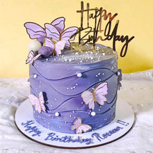 Load image into Gallery viewer, A6 Purple Embossed Paper Butterfly 10 Pieces Pack 2
