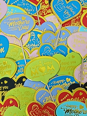 A75 Happy Mother's Day Paper Cake Toppers