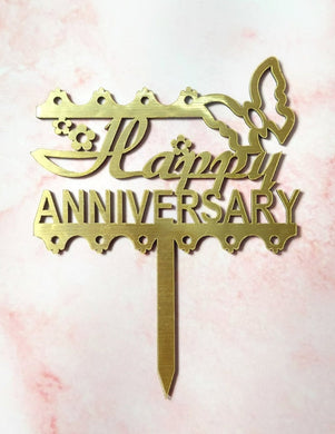 B17 Happy Anniversary MDF Cake Topper 2