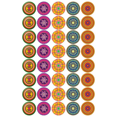 Big Size Chakri | Jar Diwali Cracker Chocolate Sticker Sheet