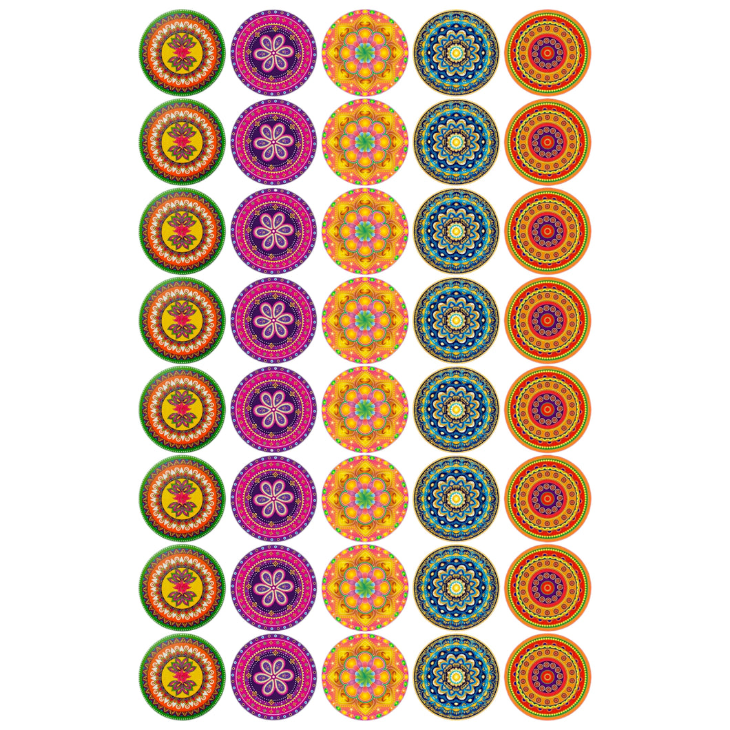 Big Size Chakri | Jar Diwali Cracker Chocolate Sticker Sheet