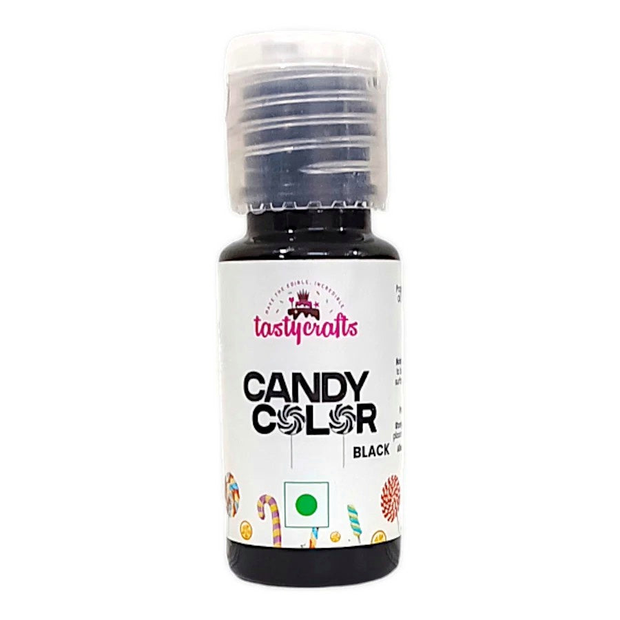 Black Candy Color Tastycrafts 20 Ml | Oil Based Gel Color for Chocolates