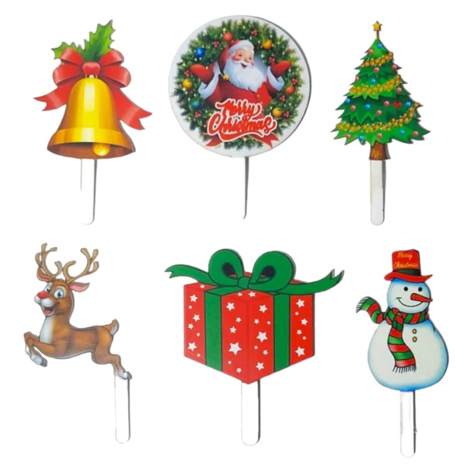 C22 Merry Christmas MDF Theme Topper Set
