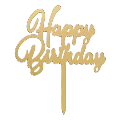 D2 Happy Birthday Acrylic Large Cake Topper