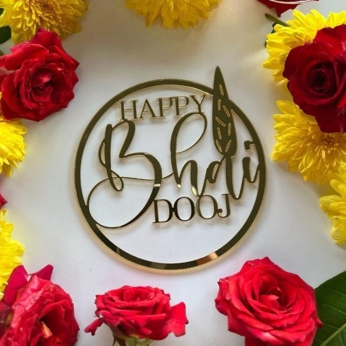 D309 Happy Bhaidooj Acrylic Cutout