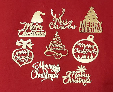 D77 Merry Christmas Acrylic Cutout | Random Design