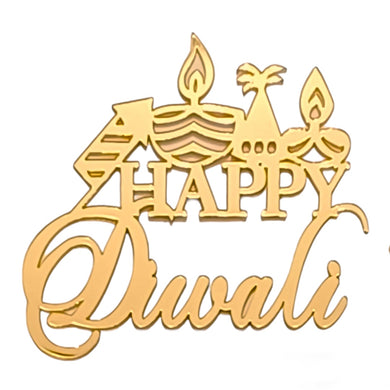 D79 Happy Diwali Firecrackers Acrylic Cutout