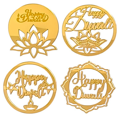 D82 Happy Diwali Acrylic Cutout | Random Design