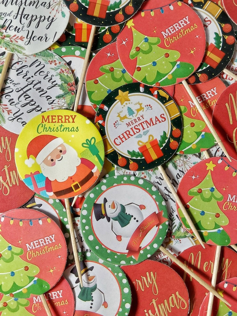 A53 Merry Christmas Paper Toppers