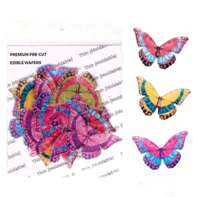 G13 Pretty Butterfly Edible Pre Cut Wafer Tags