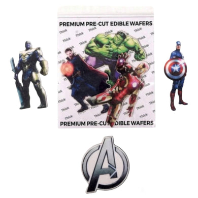 G41 Avengers Edible Pre Cut Wafer Tags