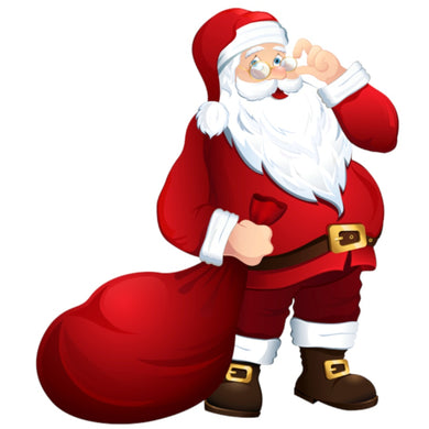 G450 Merry Christmas Santa Edible Pre Cut Wafer Topper
