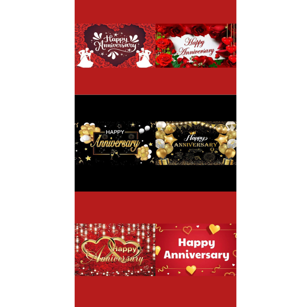 Happy Anniversary Chocolate Bar Sticker Sheet