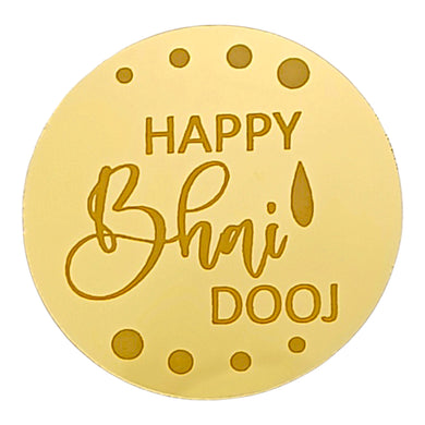 Happy Bhai Dooj Acrylic Charm Coin