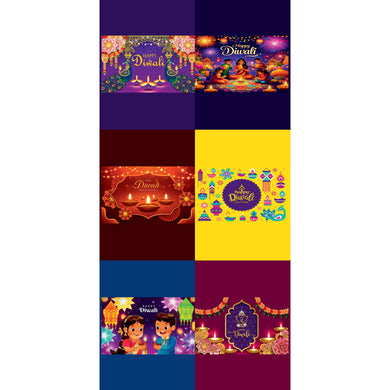 Happy Diwali Chocolate Bar Sticker Sheet