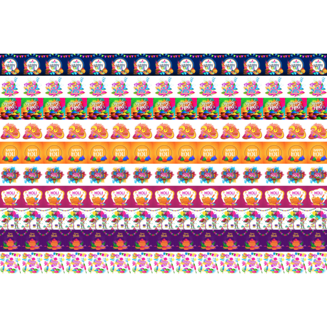 Happy Holi Chocolate Square Sticker Sheet