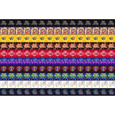 Happy New Year Chocolate Square Sticker Sheet