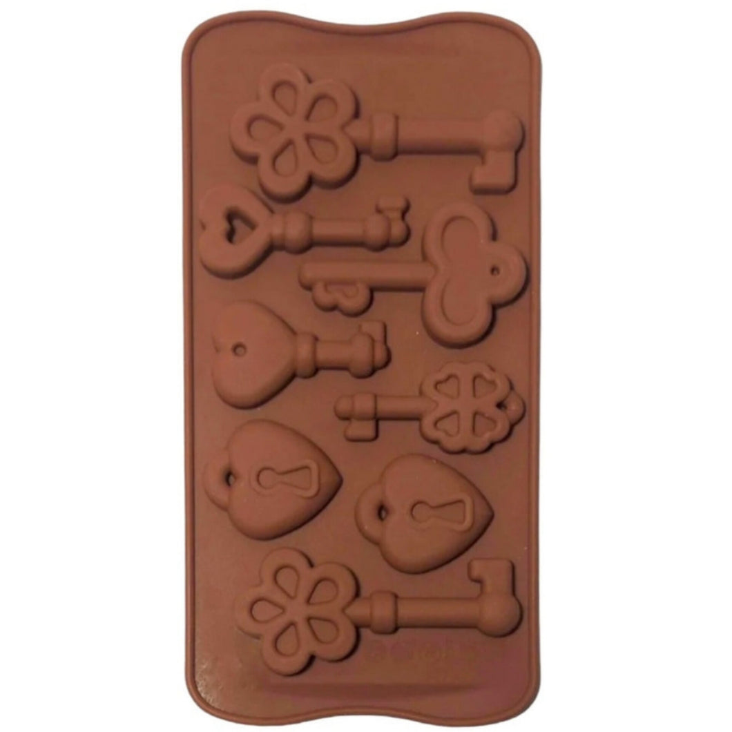 S33 Key & Lock Silicone Chocolate Mould