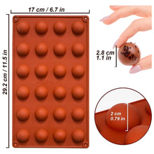 Load image into Gallery viewer, S21 Chocolate Sphere Silicone Mould
