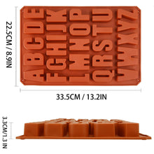 Load image into Gallery viewer, S20 Large Alphabets Silicone Mould
