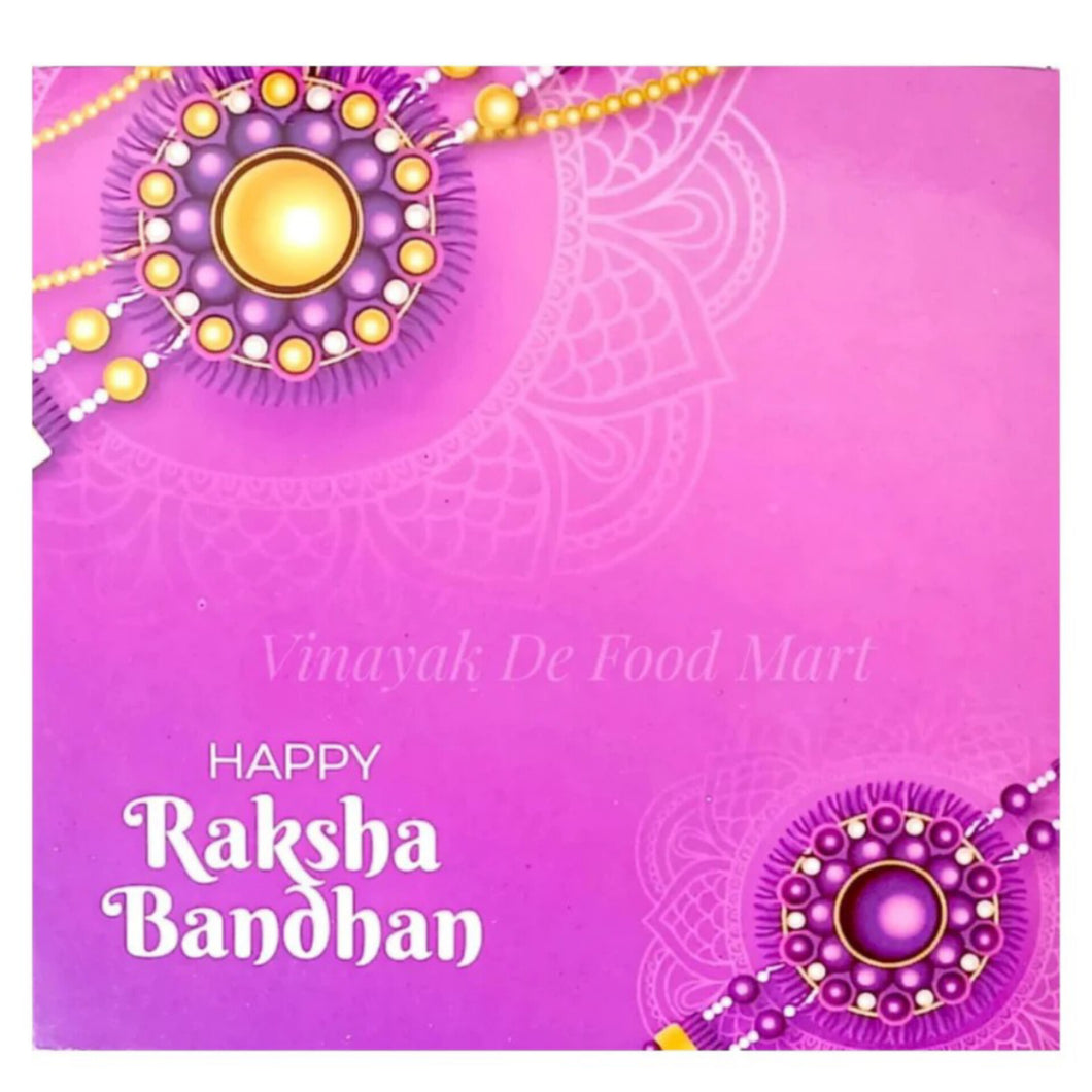 M508 Happy Rakhi 9 Cavity Purple Chocolate Box