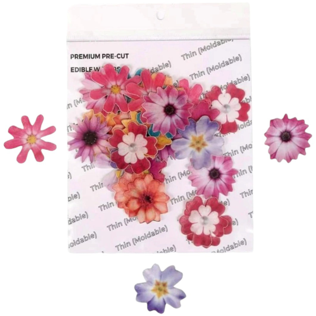 G40 Flower Edible Wafer Tags
