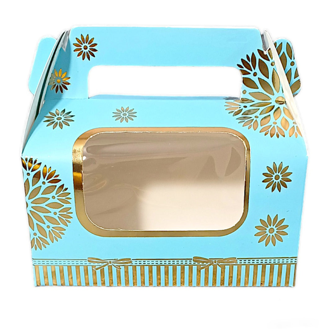 M70 2 Jar Blue Designer Embossed Box