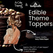 Load image into Gallery viewer, G57 Makeup Heels Edible Wafer Topper
