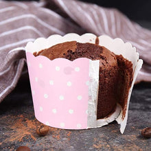Load image into Gallery viewer, K26 Polka Dots Hard Paper Muffin Liner 50 Pieces Medium | Random Color 3

