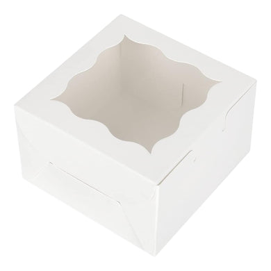 M101 Half Kg White Cake Box | 8*8*5 Inches