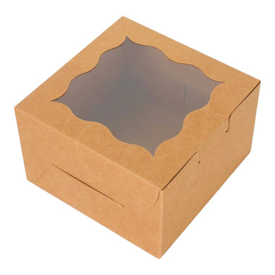 M102 Half Kg Brown Kraft Cake Box | 8*8*5 Inches