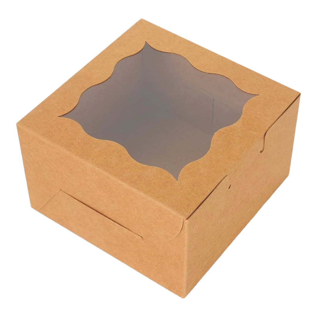 M102 Half Kg Brown Kraft Cake Box | 8*8*5 Inches