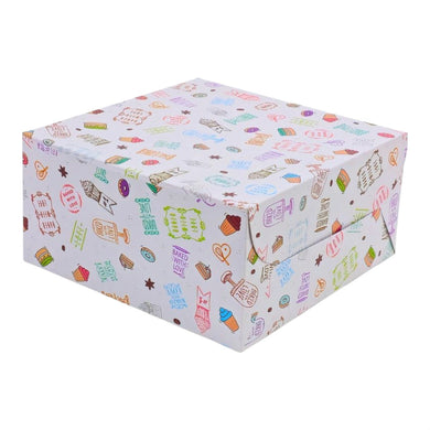 M115 1 Kg Baked with Love White Cake Box | 10*10*5 Inches