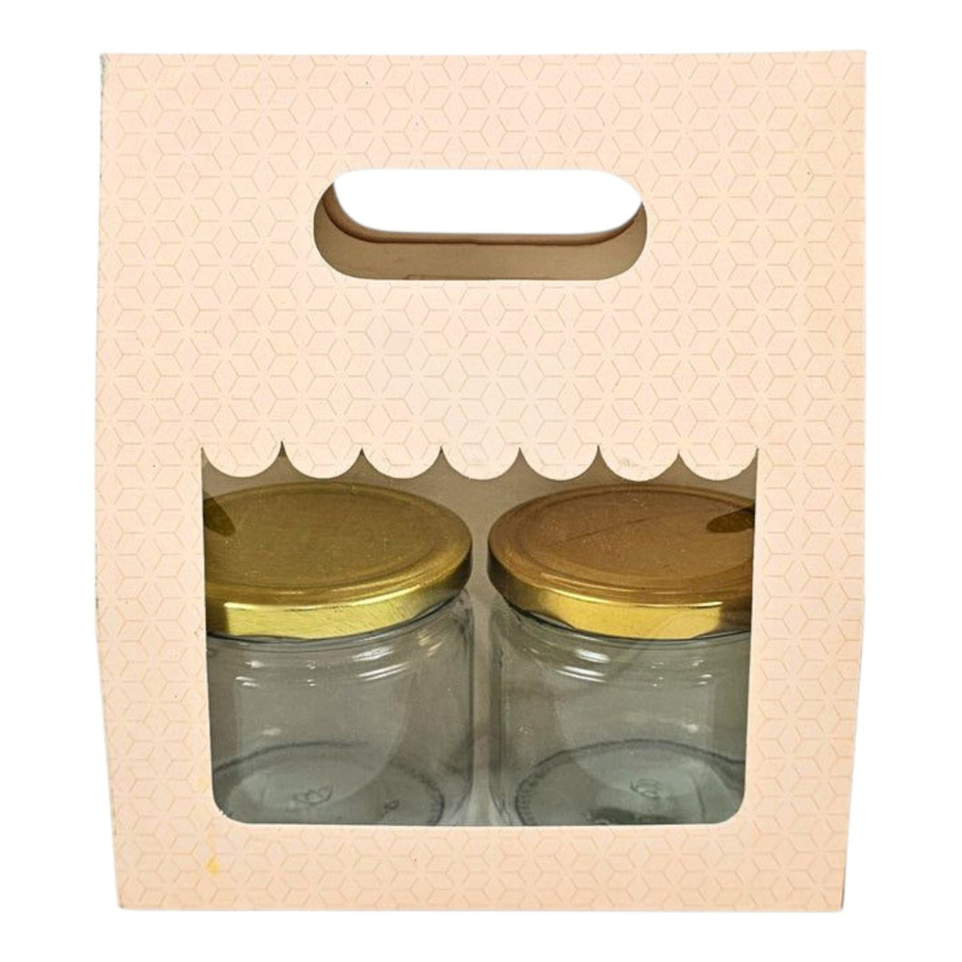 M182 2 Jar Multi Purpose Designer Peach Box