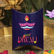 Load image into Gallery viewer, M318 Happy Diwali Purple Pillow Box
